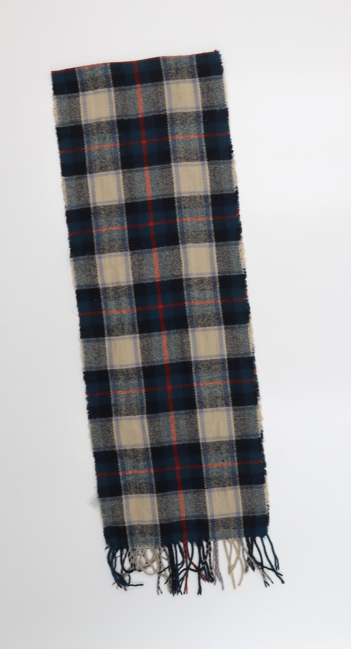 New Look Mens Green Plaid Acrylic Scarf  One Size