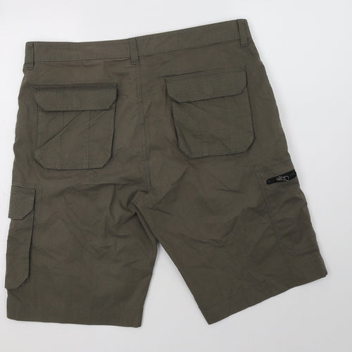 Matalan Mens Green  Cotton Chino Shorts Size 36 L14 in Regular Button