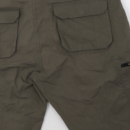 Matalan Mens Green  Cotton Chino Shorts Size 36 L14 in Regular Button