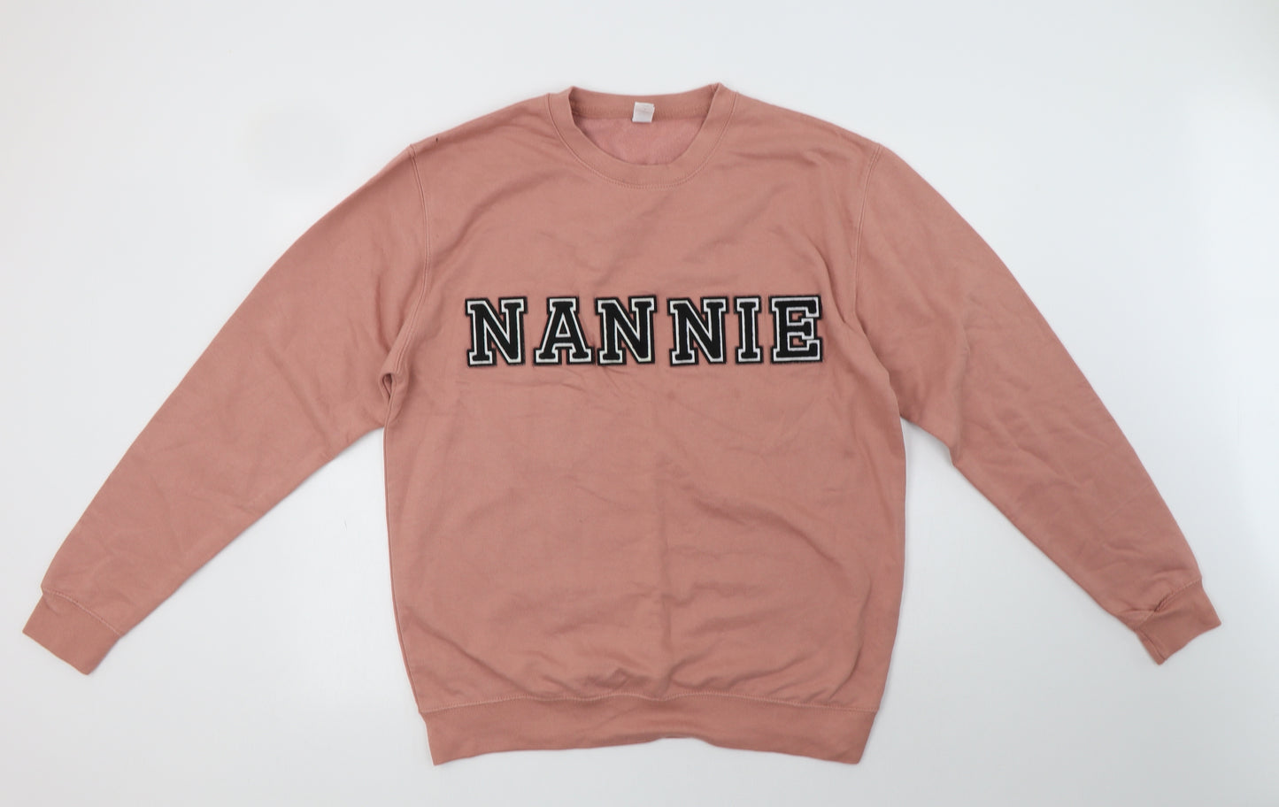 Just Hoods Womens Pink  Cotton Pullover Sweatshirt Size L   - Nannie