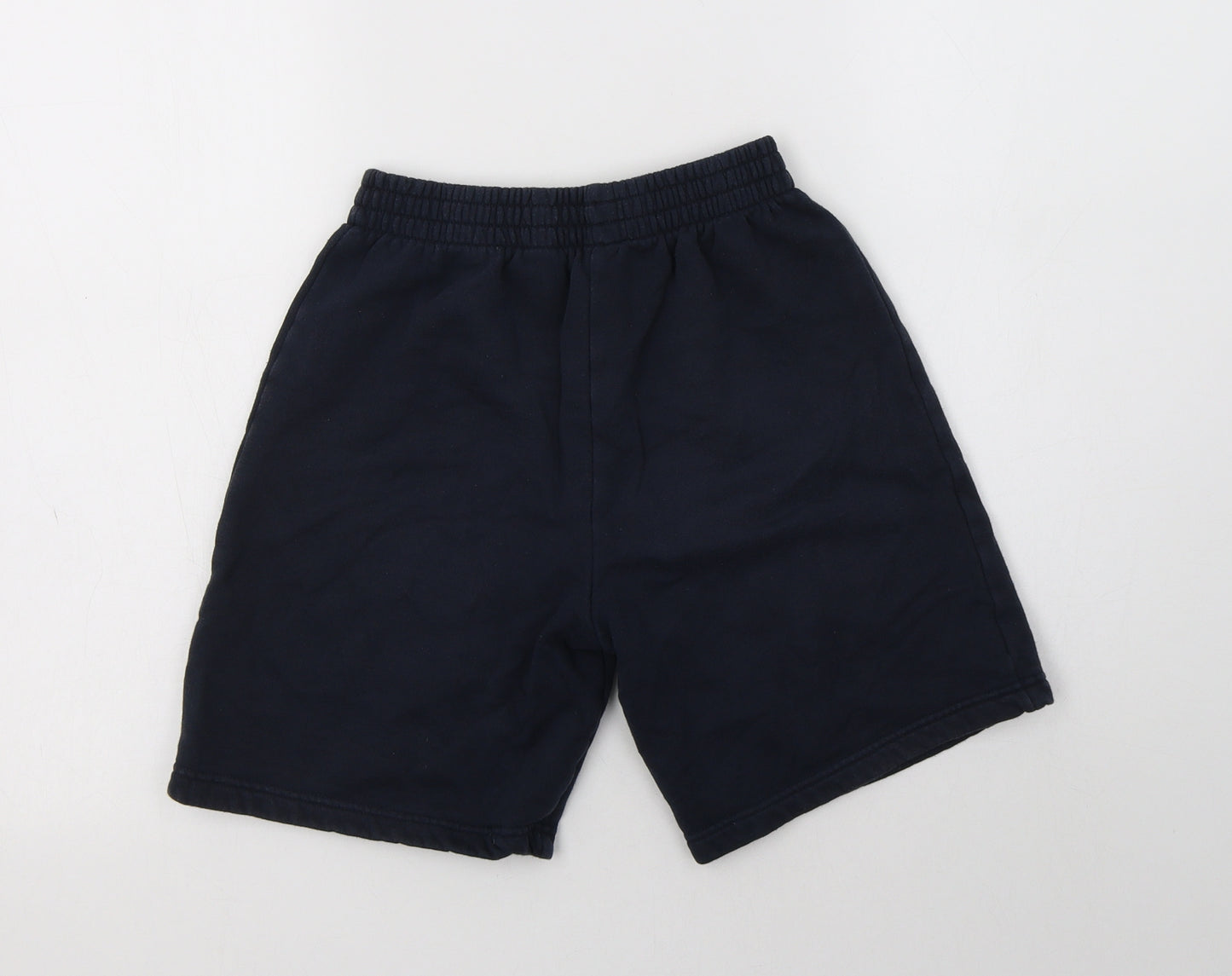 TU Boys Blue  Cotton Sweat Shorts Size 11 Years  Regular Drawstring - School Wear