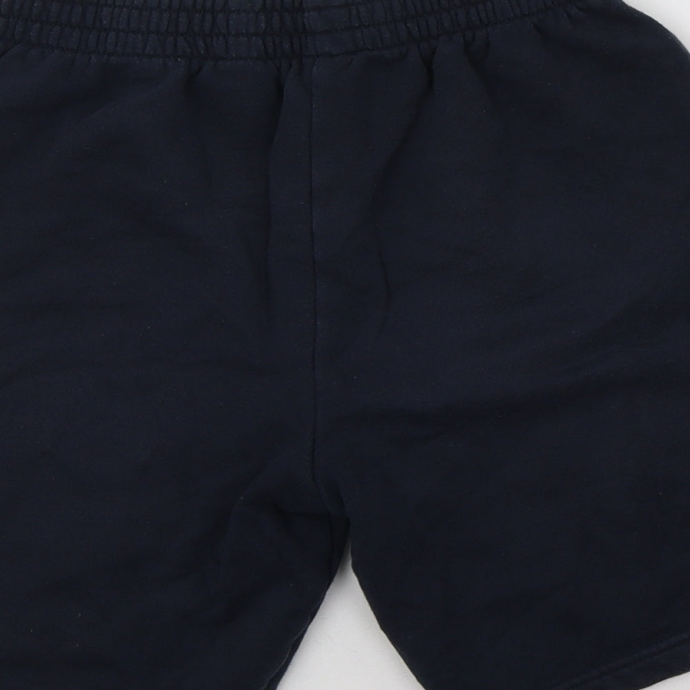 TU Boys Blue  Cotton Sweat Shorts Size 11 Years  Regular Drawstring - School Wear
