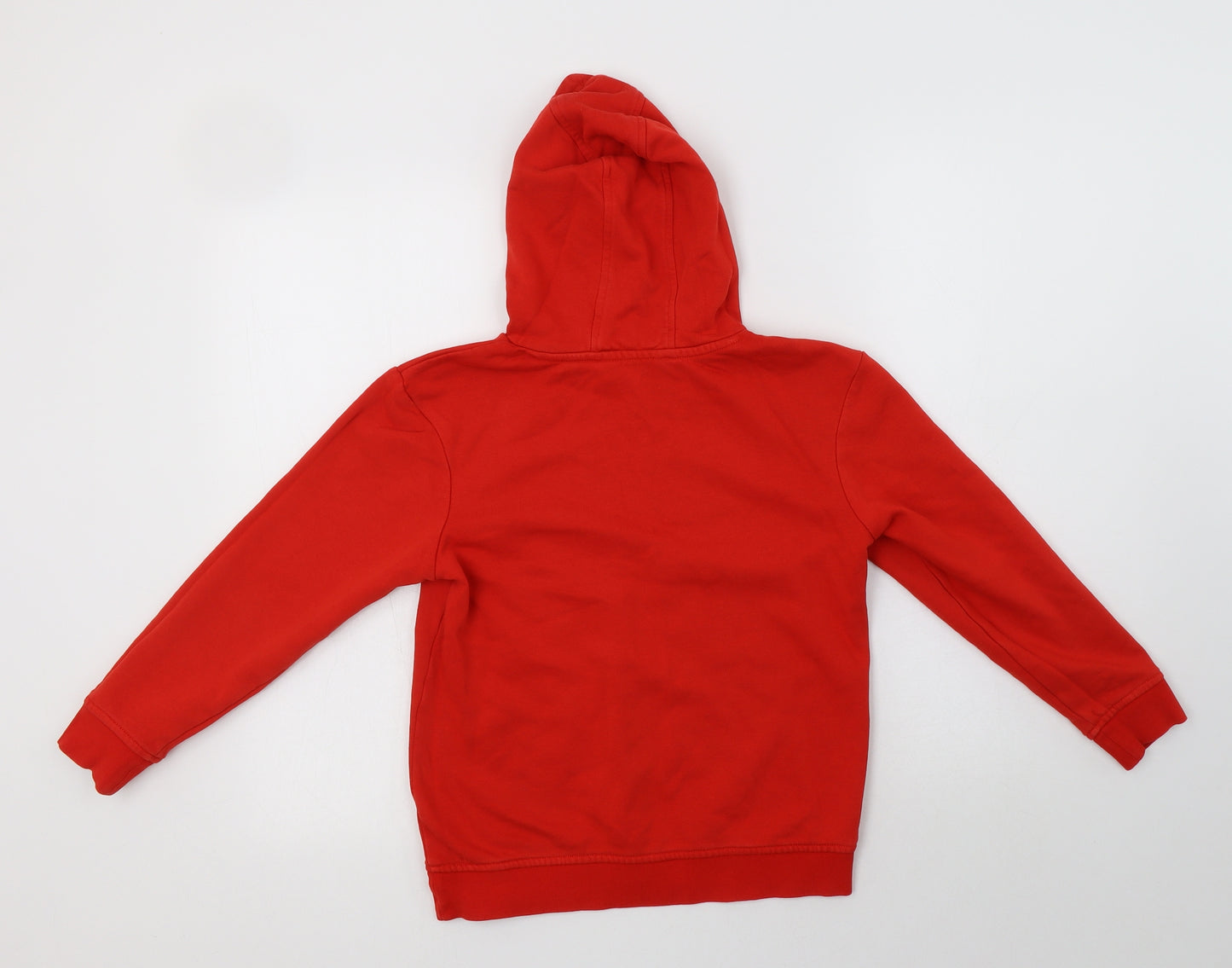 George Girls Red  Cotton Pullover Hoodie Size 9-10 Years   - Wales