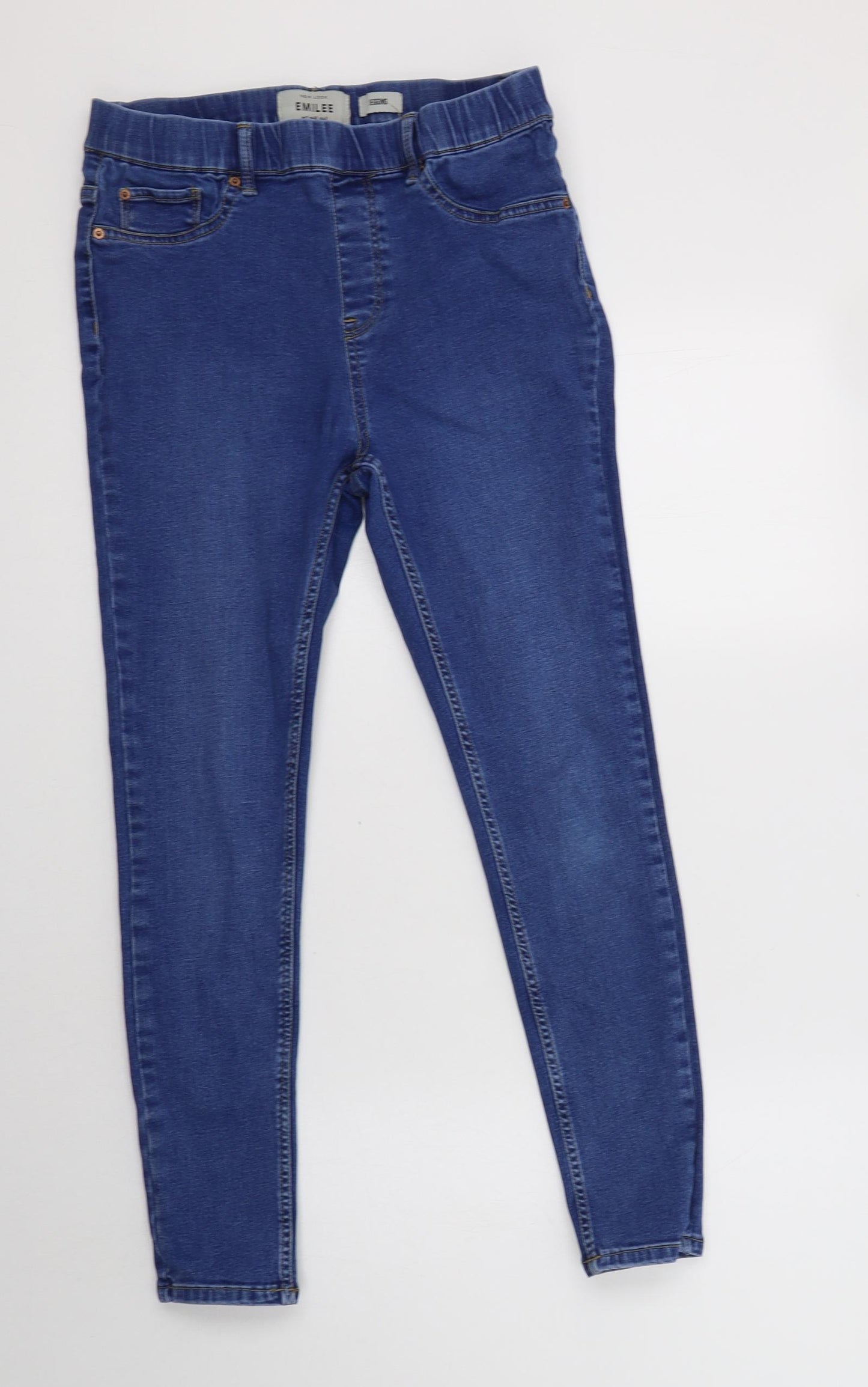 New Look Womens Blue  Cotton Jegging Jeans Size 12 L28 in Regular