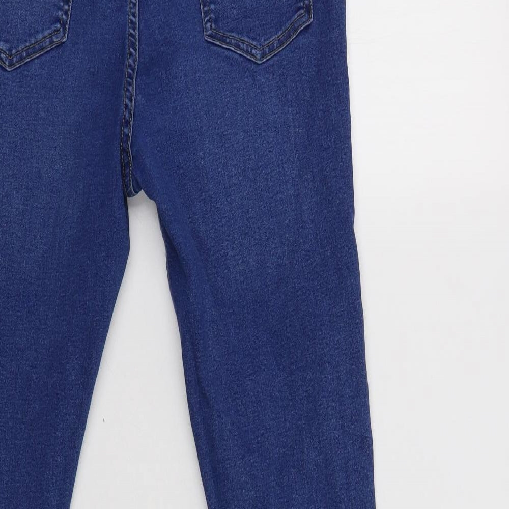 New Look Womens Blue  Cotton Jegging Jeans Size 12 L28 in Regular