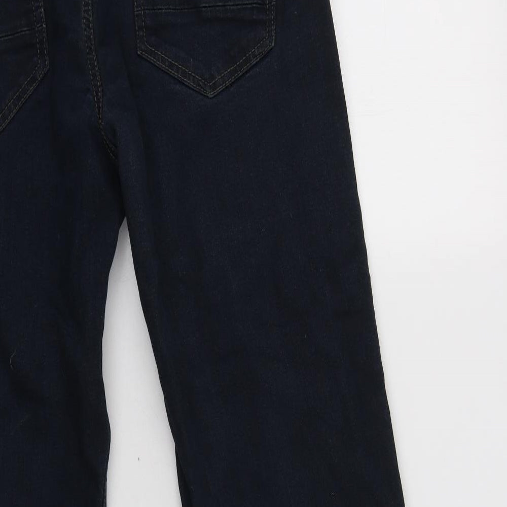 George Mens Blue  Cotton Straight Jeans Size 36 L30 in Regular Button
