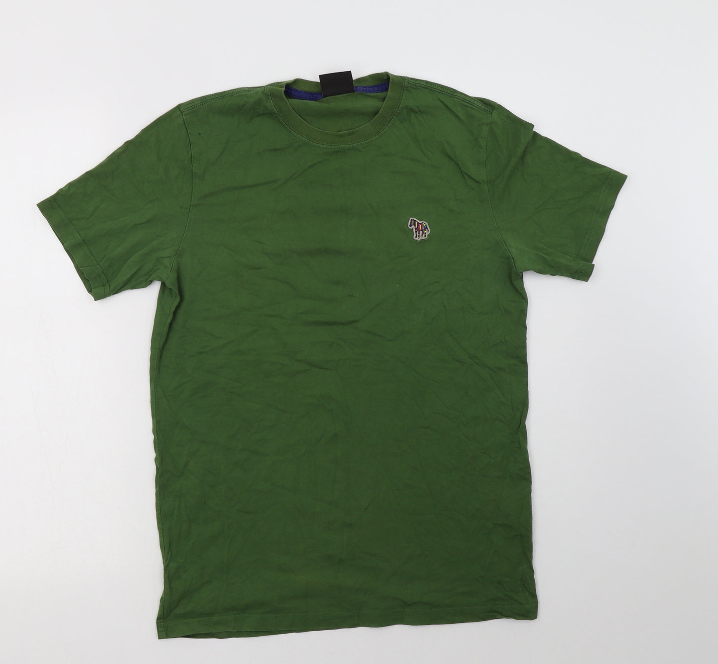 Paul Sm Mens Green  Cotton  T-Shirt Size S Crew Neck