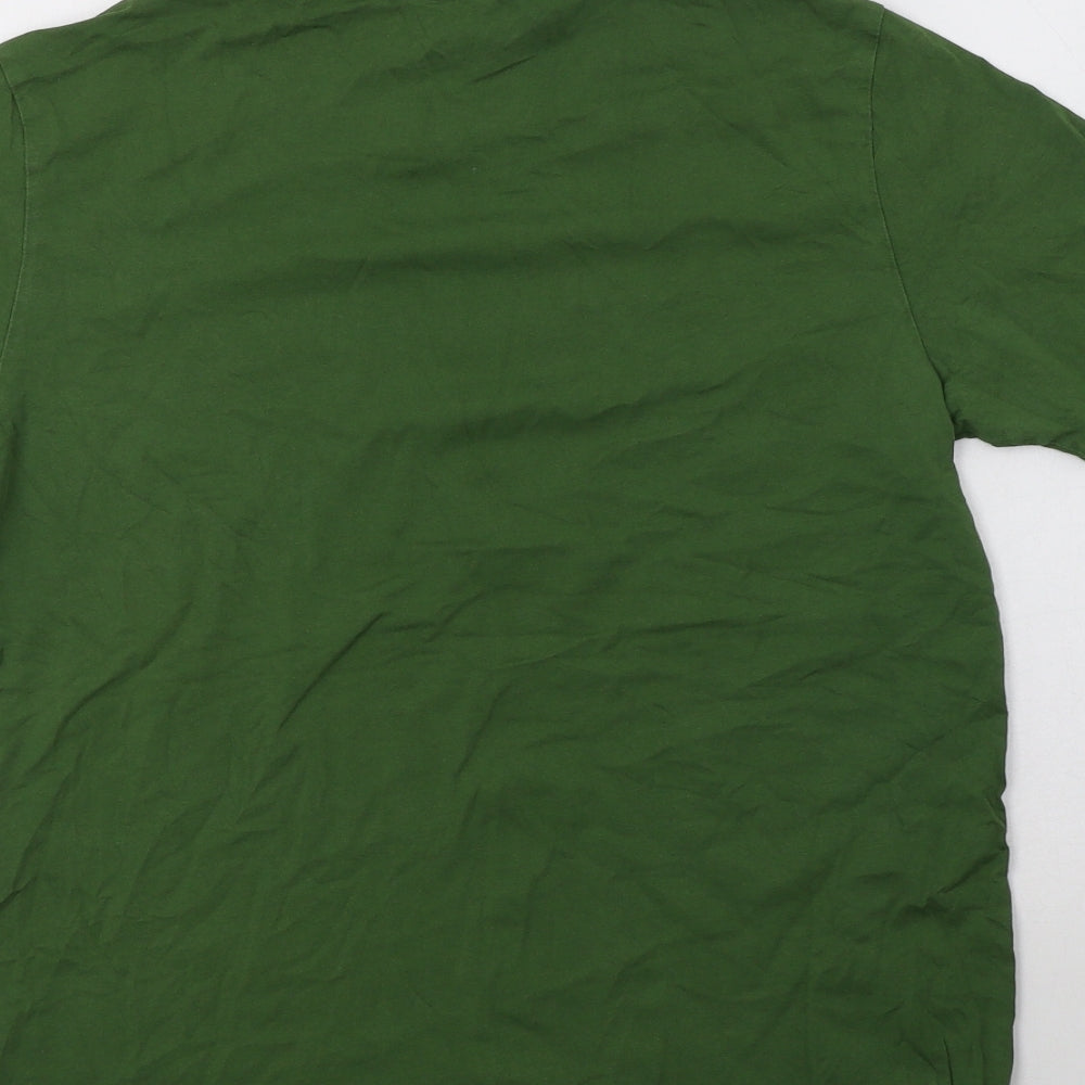 Paul Sm Mens Green  Cotton  T-Shirt Size S Crew Neck