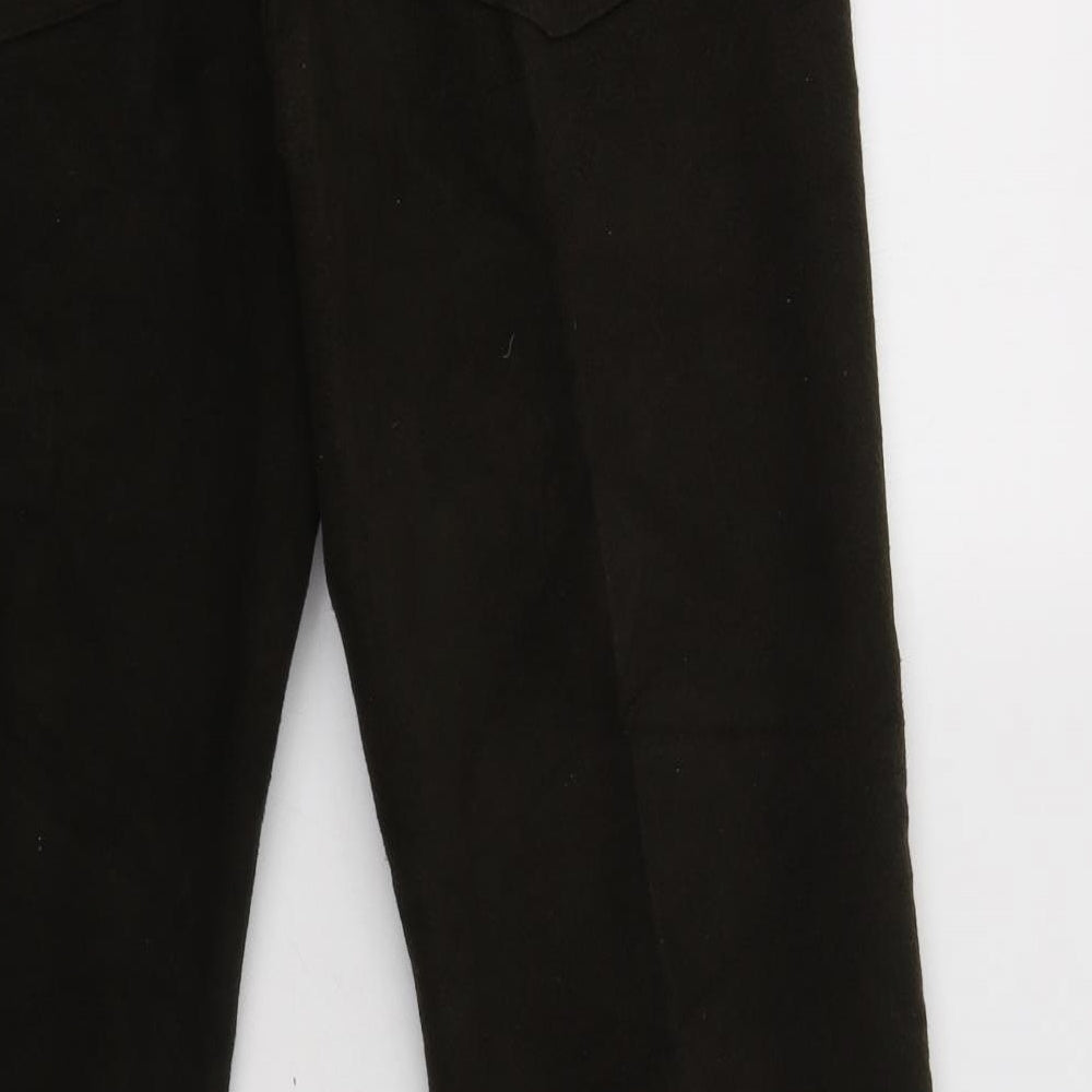 Samuel Windsor Mens Green  Cotton Trousers  Size 36 L31 in Regular Button