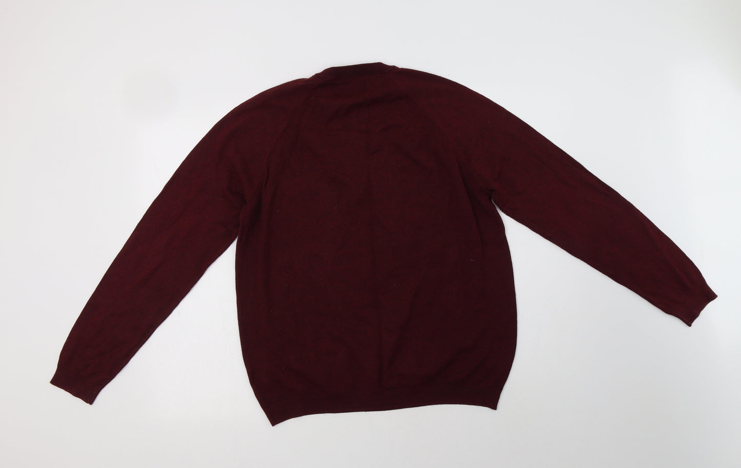 Burton Mens Purple Crew Neck  Cotton Pullover Jumper Size L