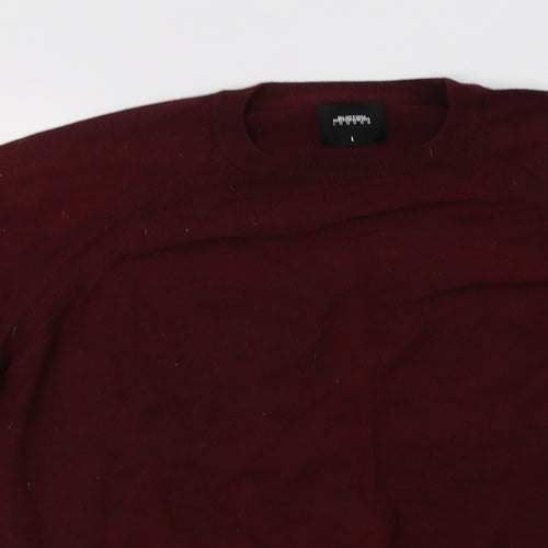 Burton Mens Purple Crew Neck  Cotton Pullover Jumper Size L