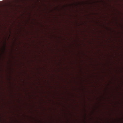 Burton Mens Purple Crew Neck  Cotton Pullover Jumper Size L