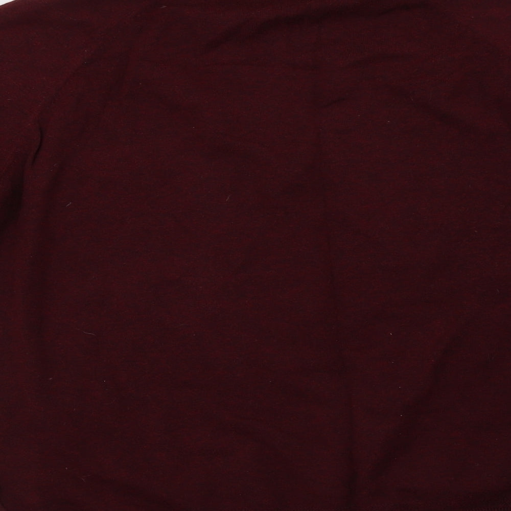 Burton Mens Purple Crew Neck  Cotton Pullover Jumper Size L