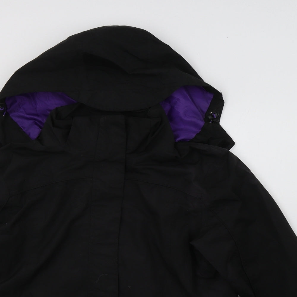 Gelert Womens Black   Windbreaker Jacket Size 12  Zip