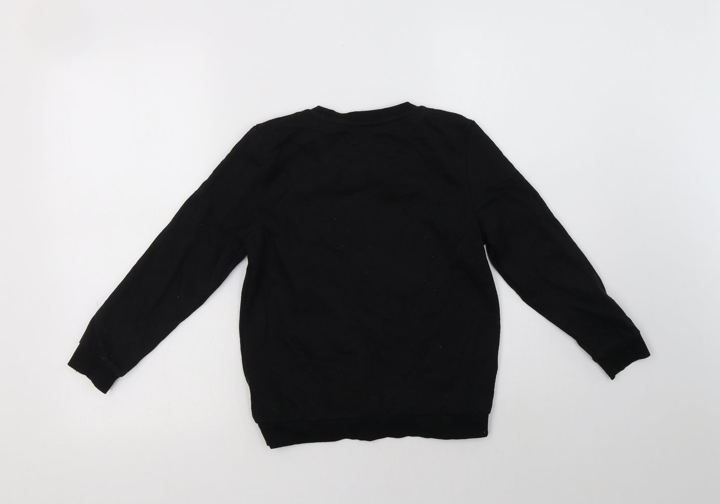 Primark Boys Black  Cotton Pullover Sweatshirt Size 8-9 Years   - Never Give Up