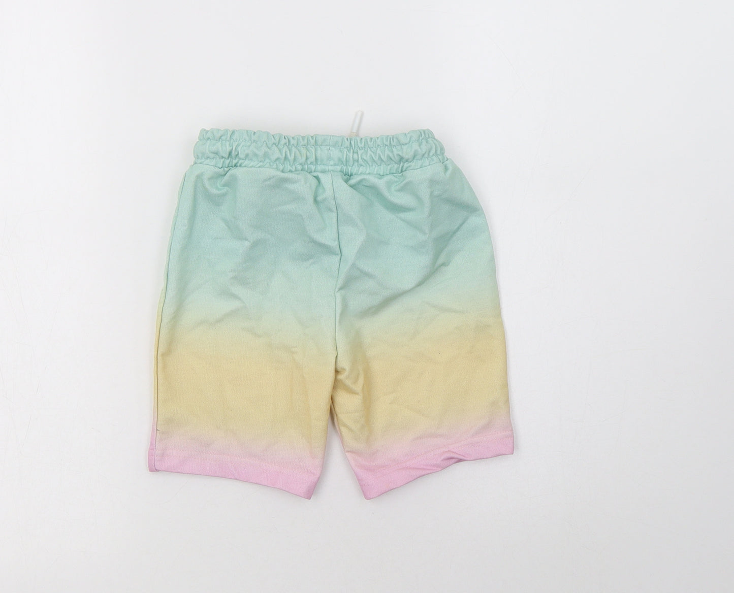 Primark Girls Multicoloured Batik Polyester Bermuda Shorts Size 4-5 Years  Regular Drawstring