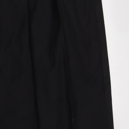 Scott & Taylor Mens Black  Wool Dress Pants Trousers Size 34 L34 in Regular Button