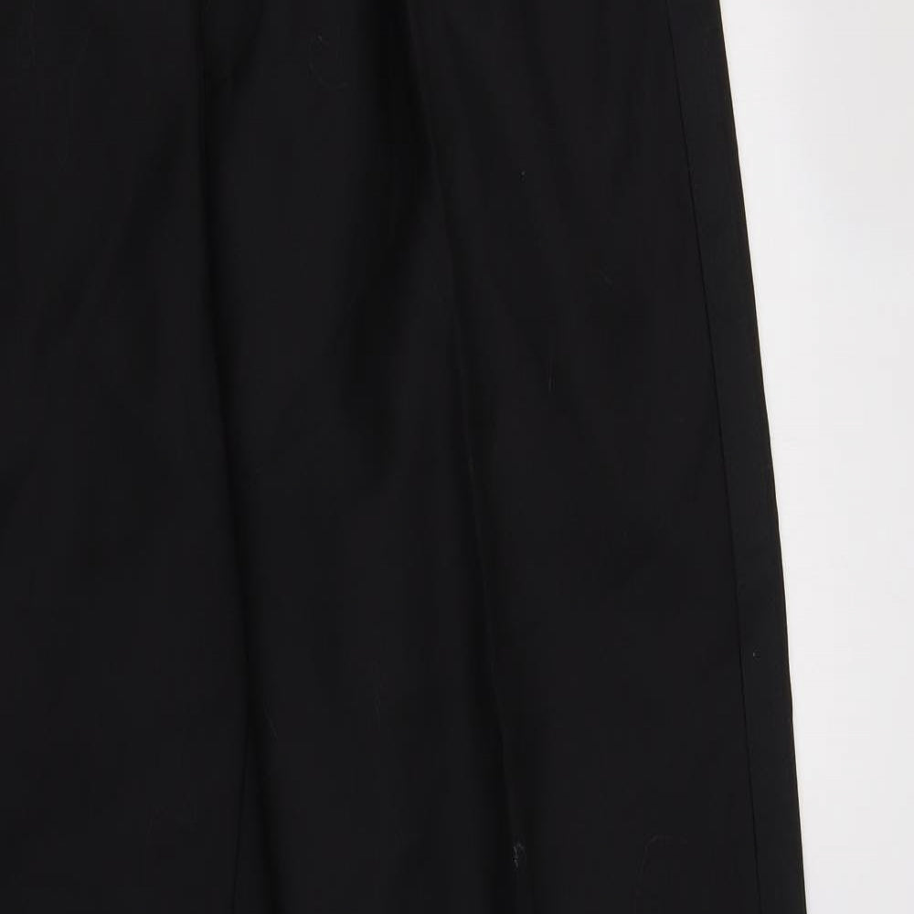 Scott & Taylor Mens Black  Wool Dress Pants Trousers Size 34 L34 in Regular Button