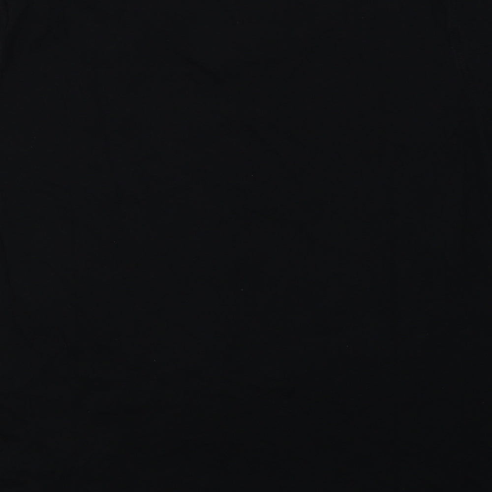 Kitaro Mens Black  Cotton  T-Shirt Size 2XL V-Neck