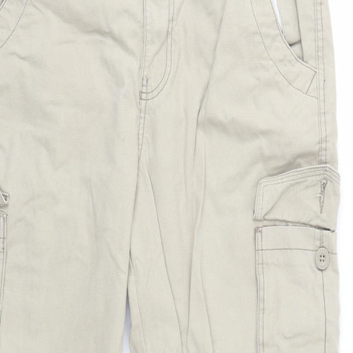 George Mens Beige  Cotton Cargo Trousers Size 34 in L31 in Regular