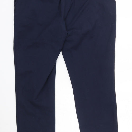 Dunnes Womens Blue  Polyester Dress Pants Trousers Size 14 L26 in Regular