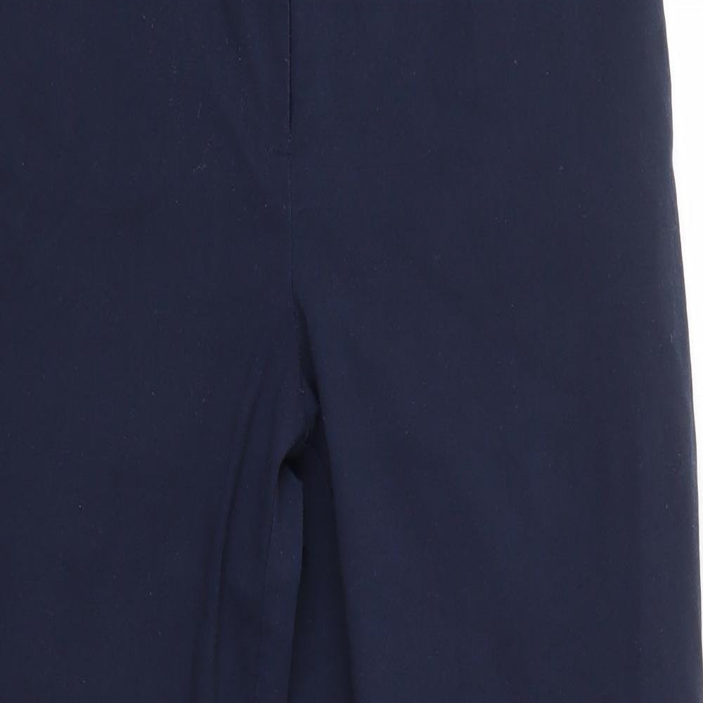 Dunnes Womens Blue  Polyester Dress Pants Trousers Size 14 L26 in Regular
