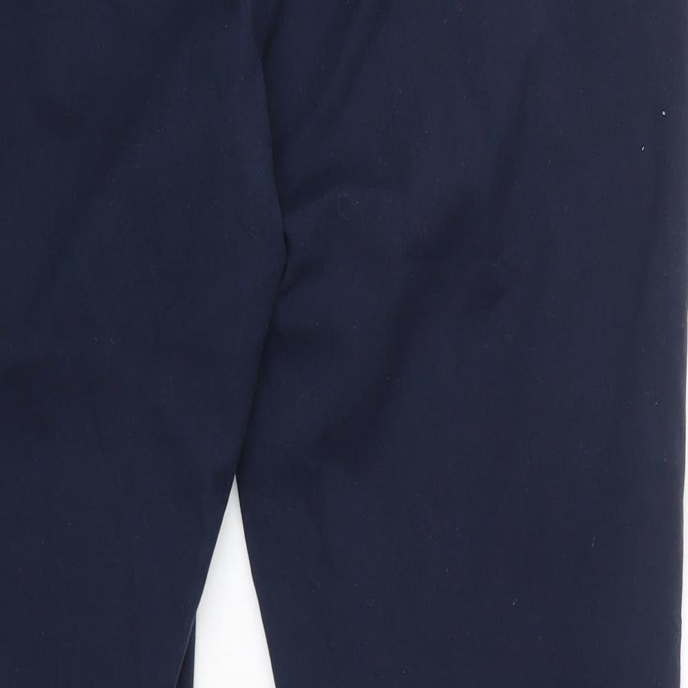 Dunnes Womens Blue  Polyester Dress Pants Trousers Size 14 L26 in Regular