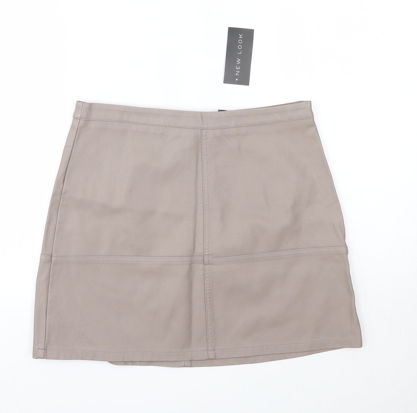 New Look Womens Brown  Viscose A-Line Skirt Size 12