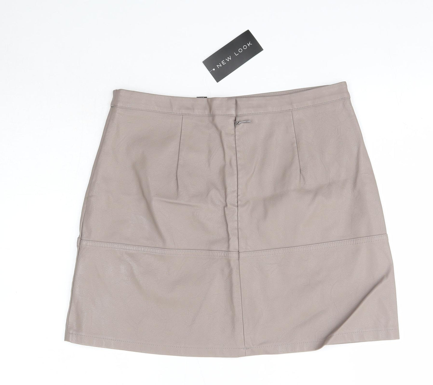 New Look Womens Brown  Viscose A-Line Skirt Size 12