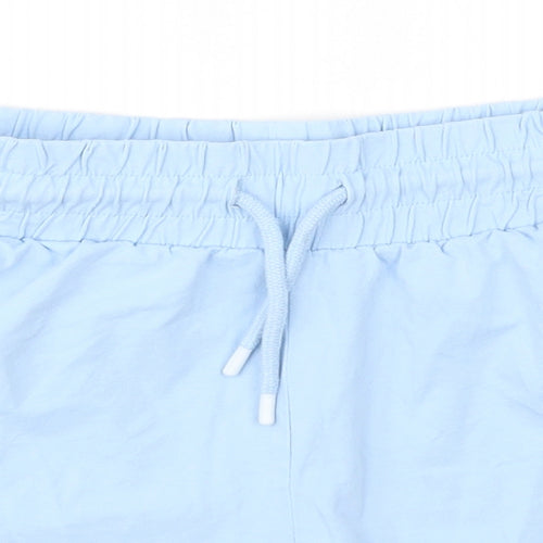 Chelsea Peers Womens Blue  Cotton Boyfriend Shorts Size L  Regular
