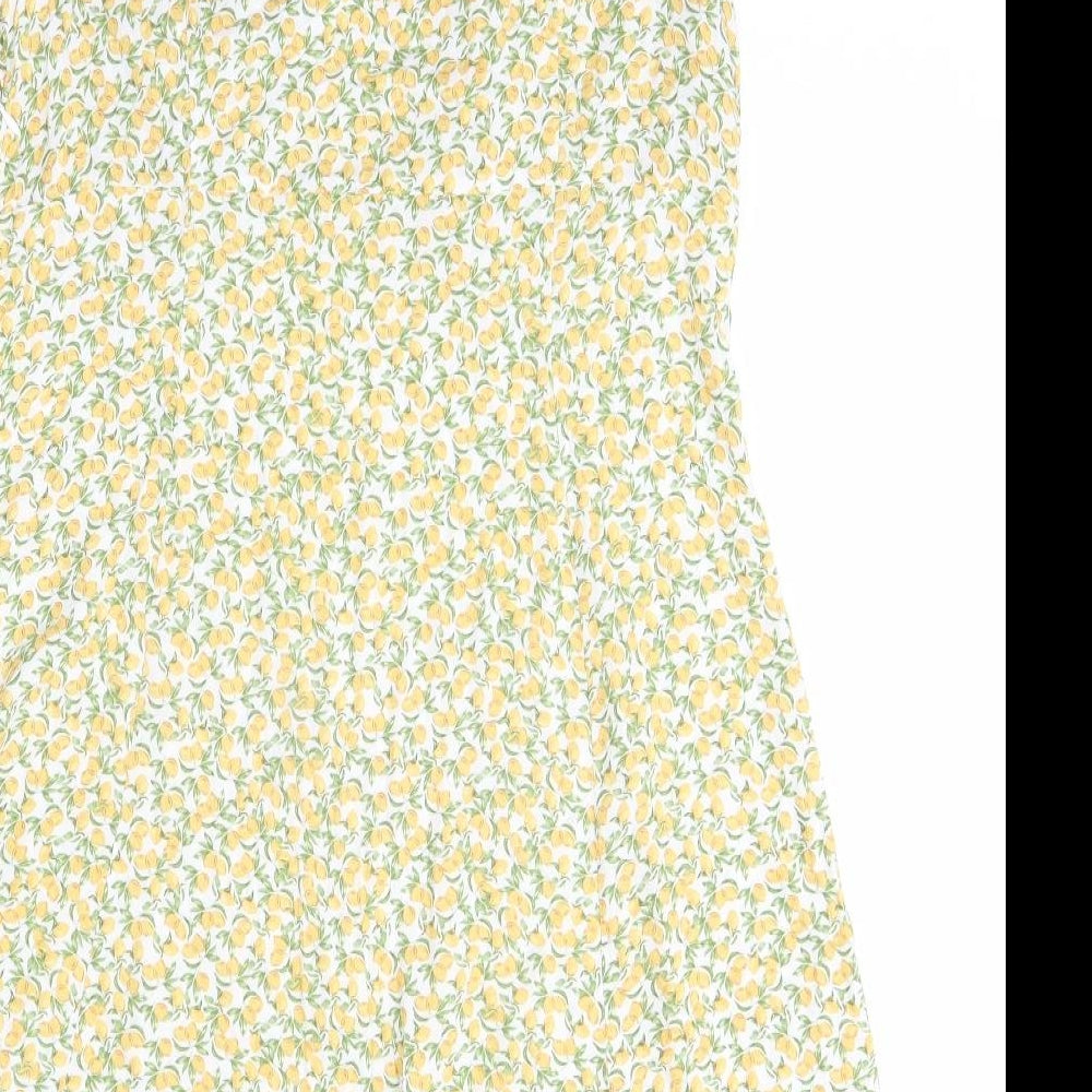Primark Womens Multicoloured Floral Viscose A-Line  Size 16  V-Neck