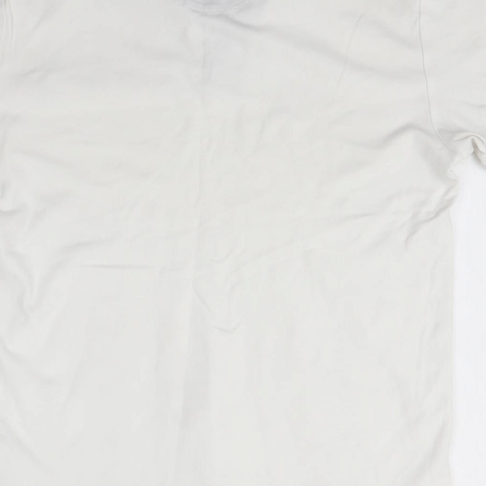 NEXT Mens White  100% Cotton  Polo Size M Collared