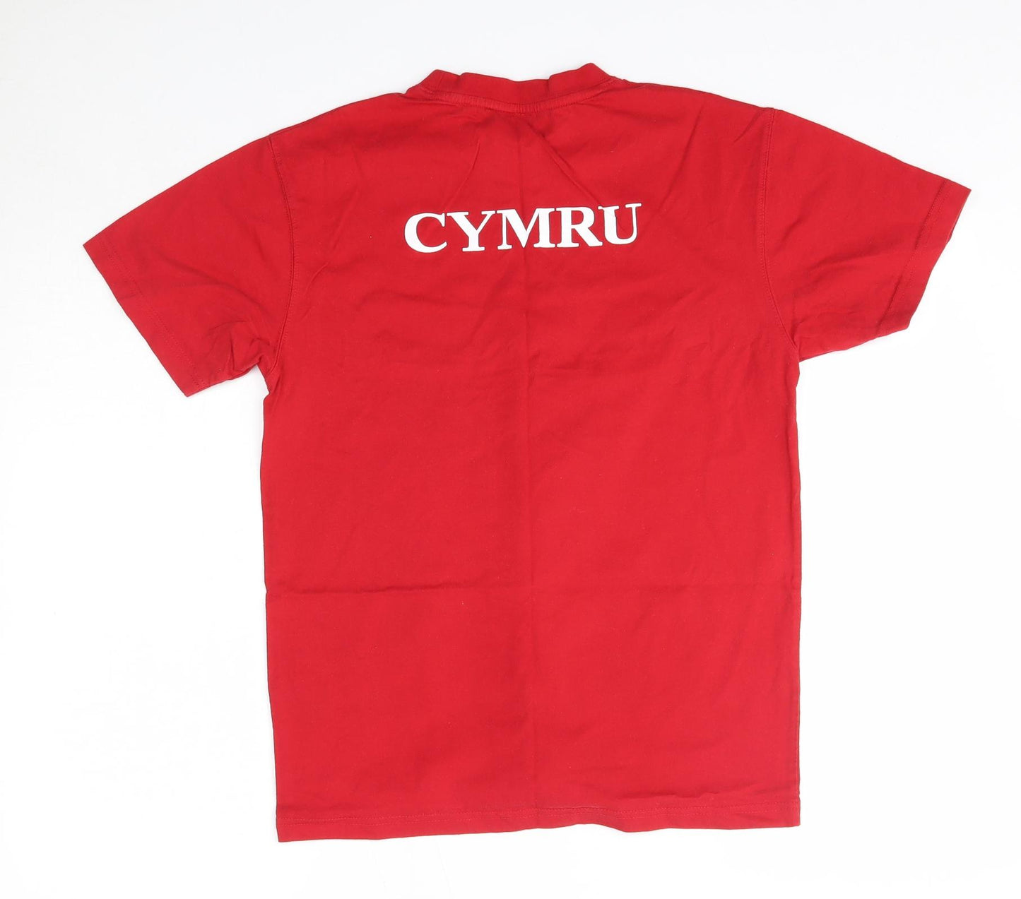 Manav Mens Red  Cotton  T-Shirt Size S Round Neck  - Rugby Nations
