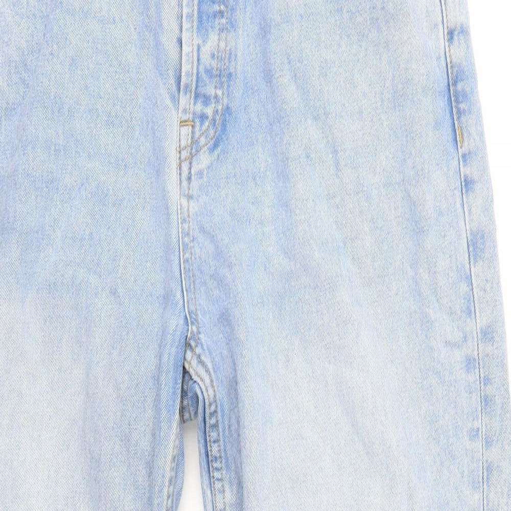 Primark Womens Blue  100% Cotton Mom Jeans Size 16 L26 in Regular