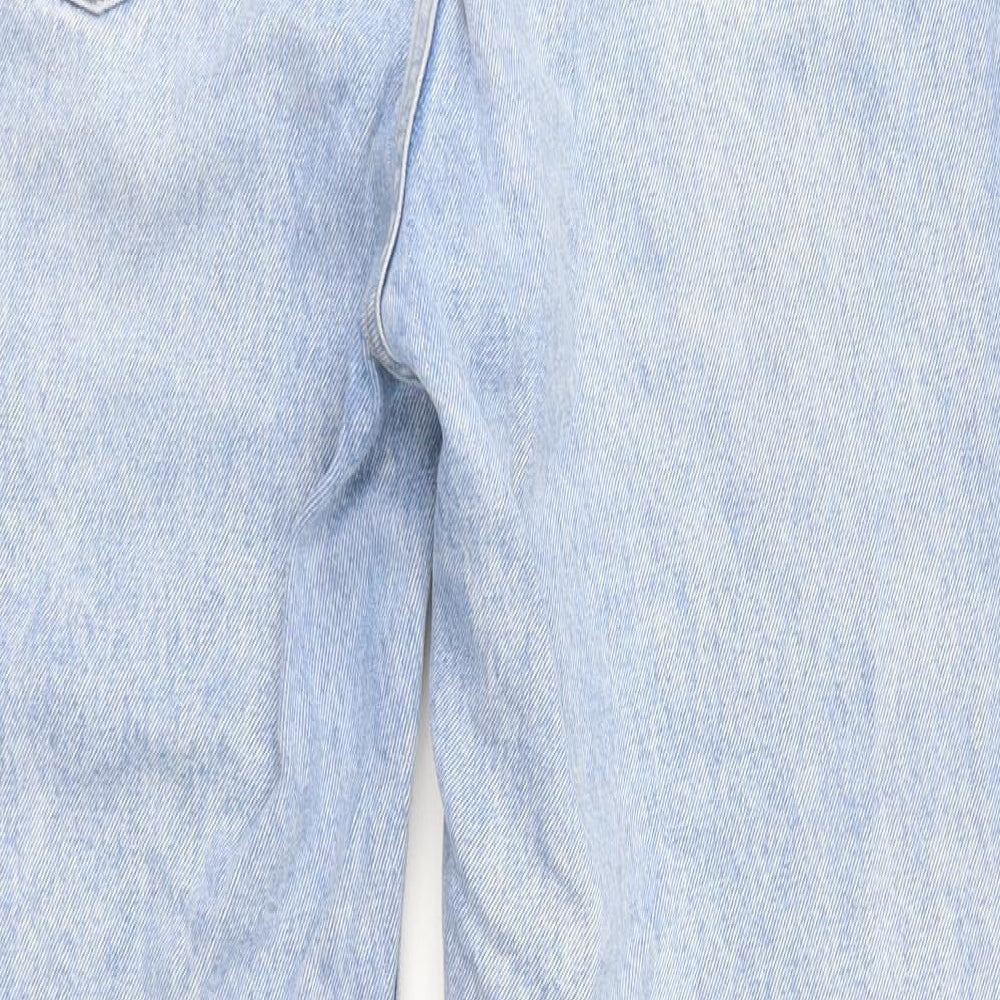 Primark Womens Blue  100% Cotton Mom Jeans Size 16 L26 in Regular