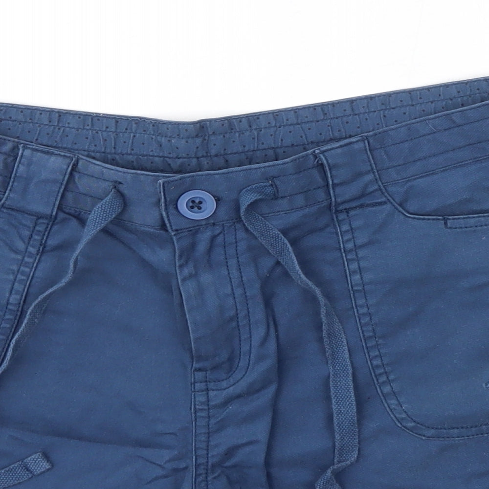Weird Fish Womens Blue  Cotton Sweat Shorts Size 10  Regular