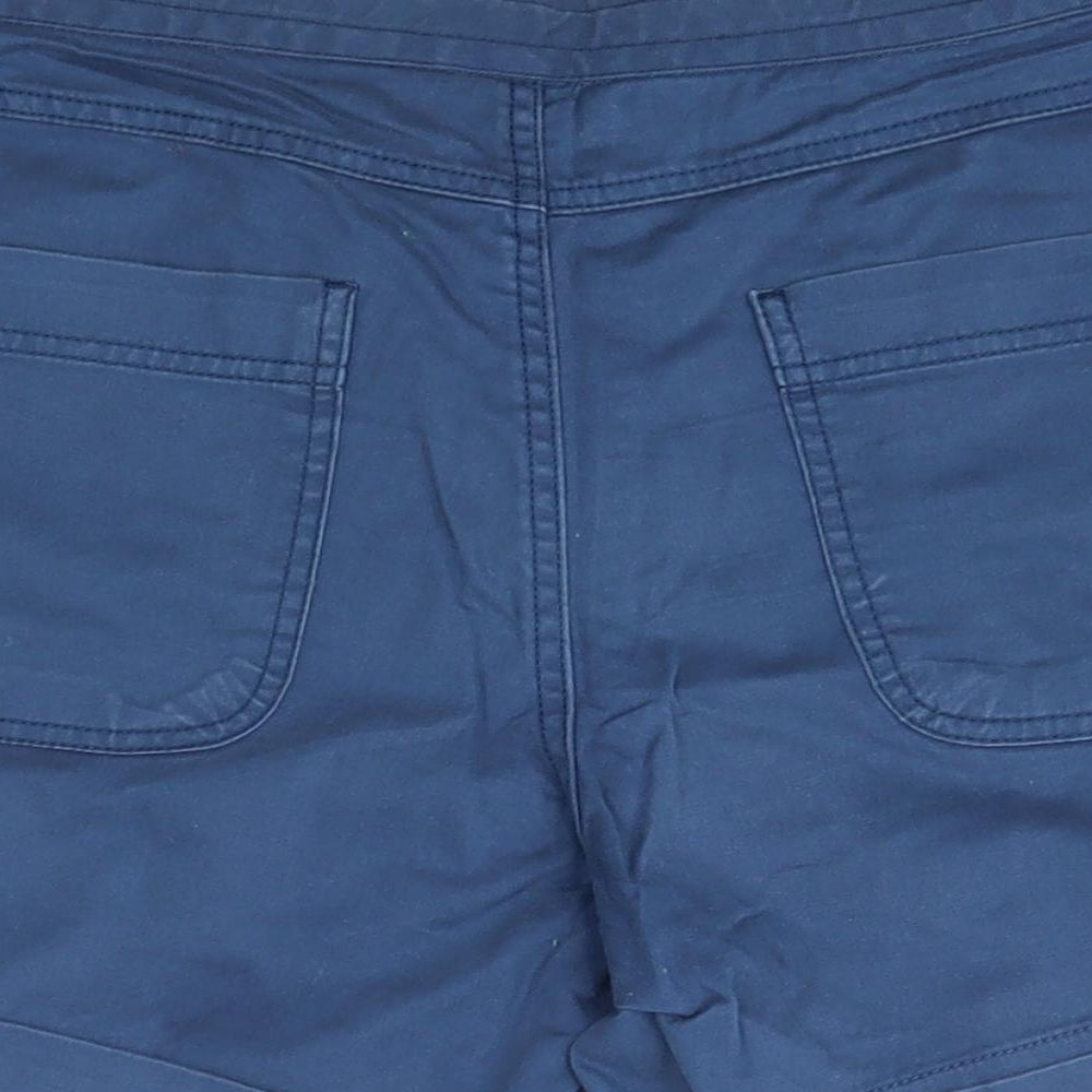 Weird Fish Womens Blue  Cotton Sweat Shorts Size 10  Regular