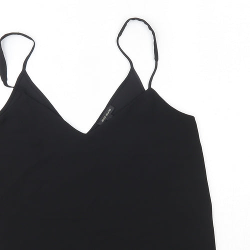 River Island Womens Black  Polyester Camisole Blouse Size 6 V-Neck