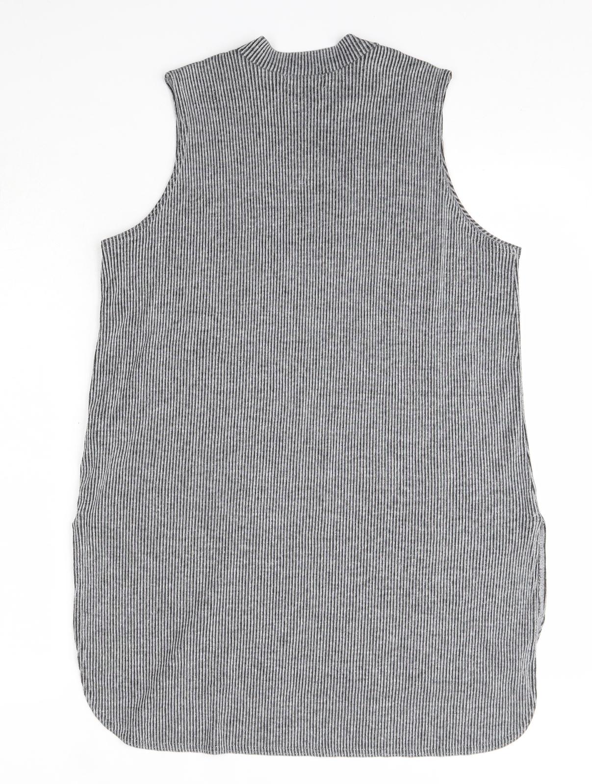 Matalan Womens Grey  Polyester Tank Dress  Size 14  High Neck