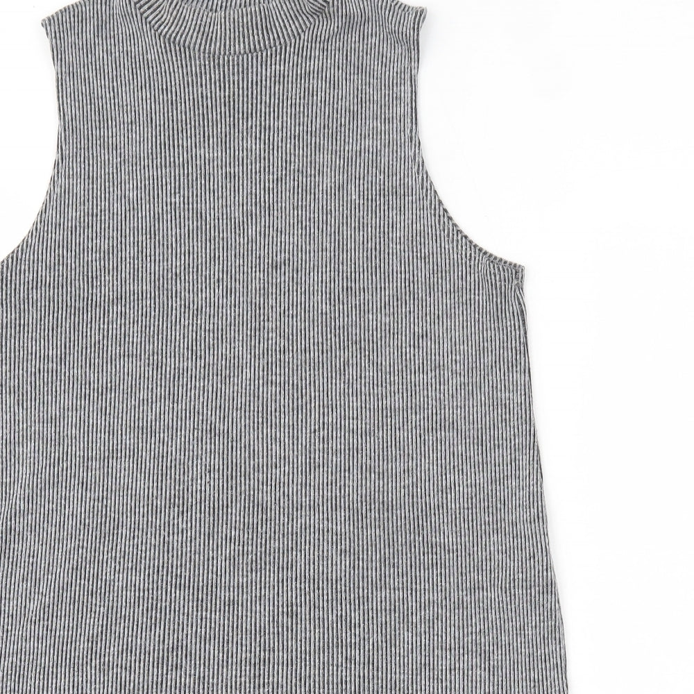Matalan Womens Grey  Polyester Tank Dress  Size 14  High Neck