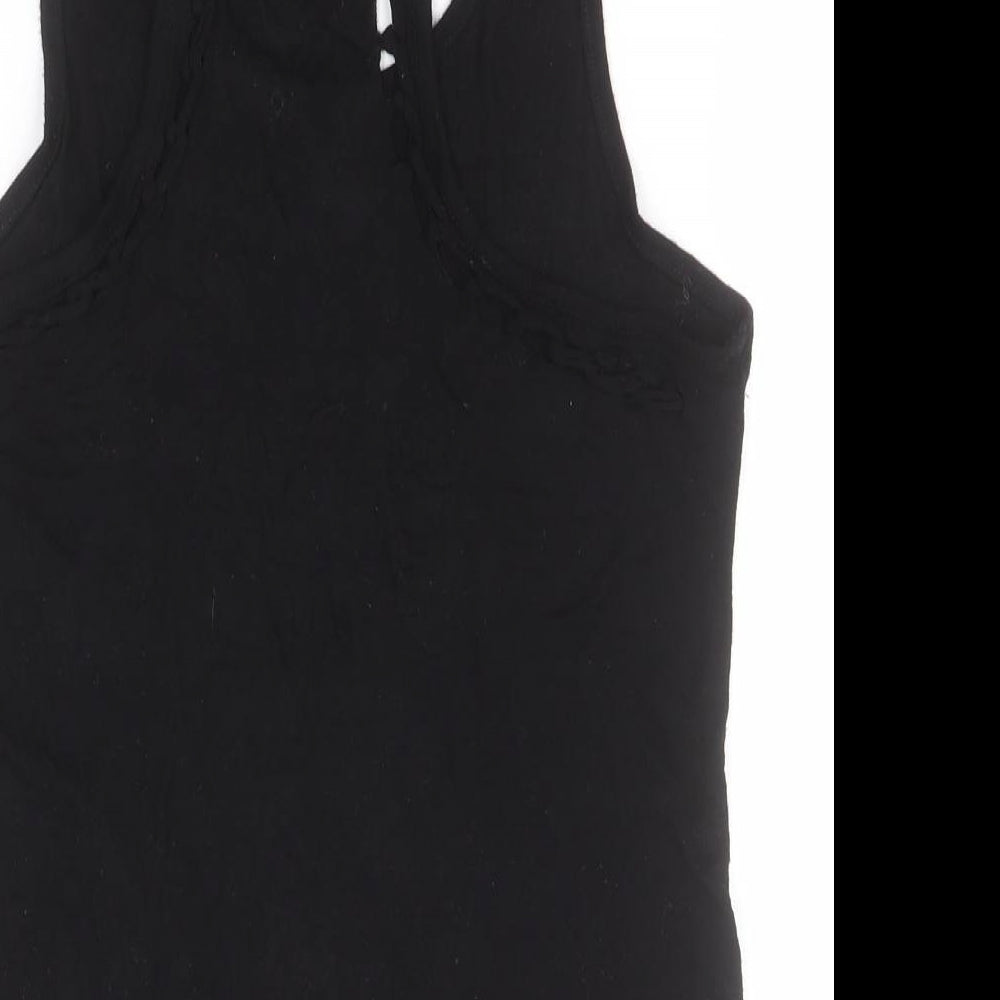 C&C California Womens Black   Basic Tank Size M Round Neck
