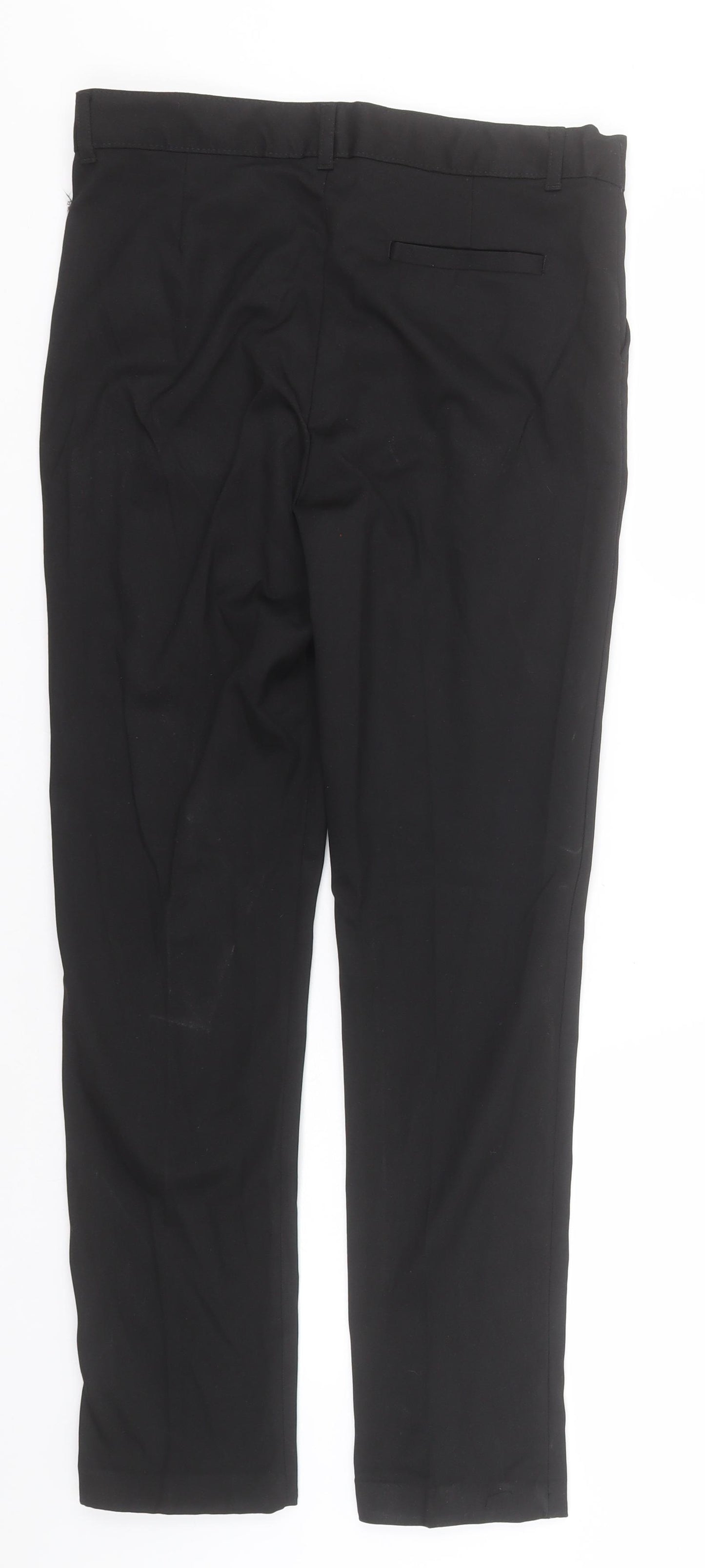 F&F Boys Black  Polyester Dress Pants Trousers Size 13-14 Years  Regular  - School