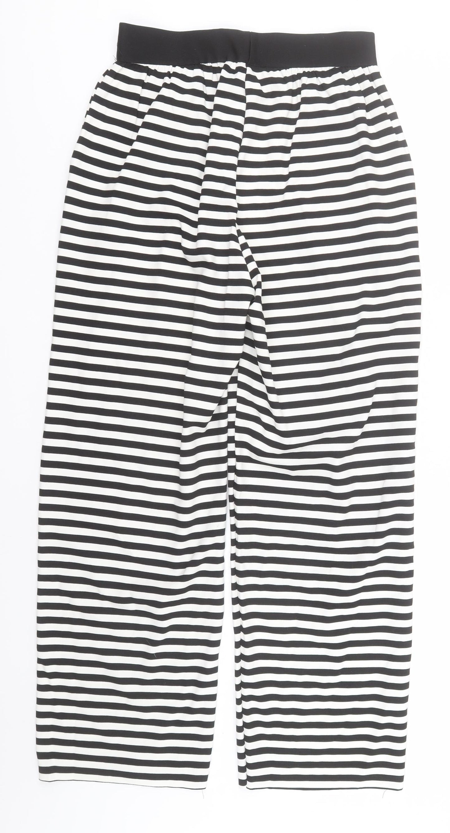 AMI Womens White Striped  Trousers  Size L L28 in Regular