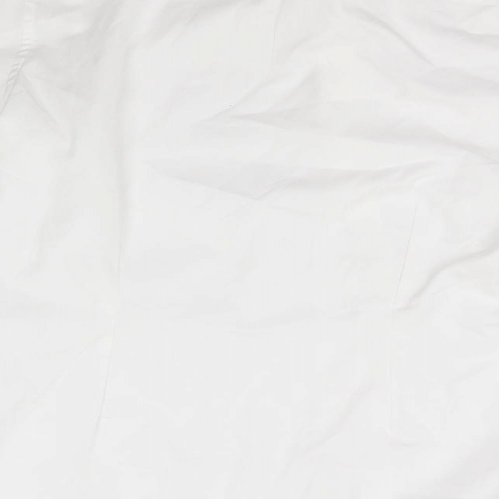 NEXT Mens White  Cotton  Button-Up Size 15.5 Collared