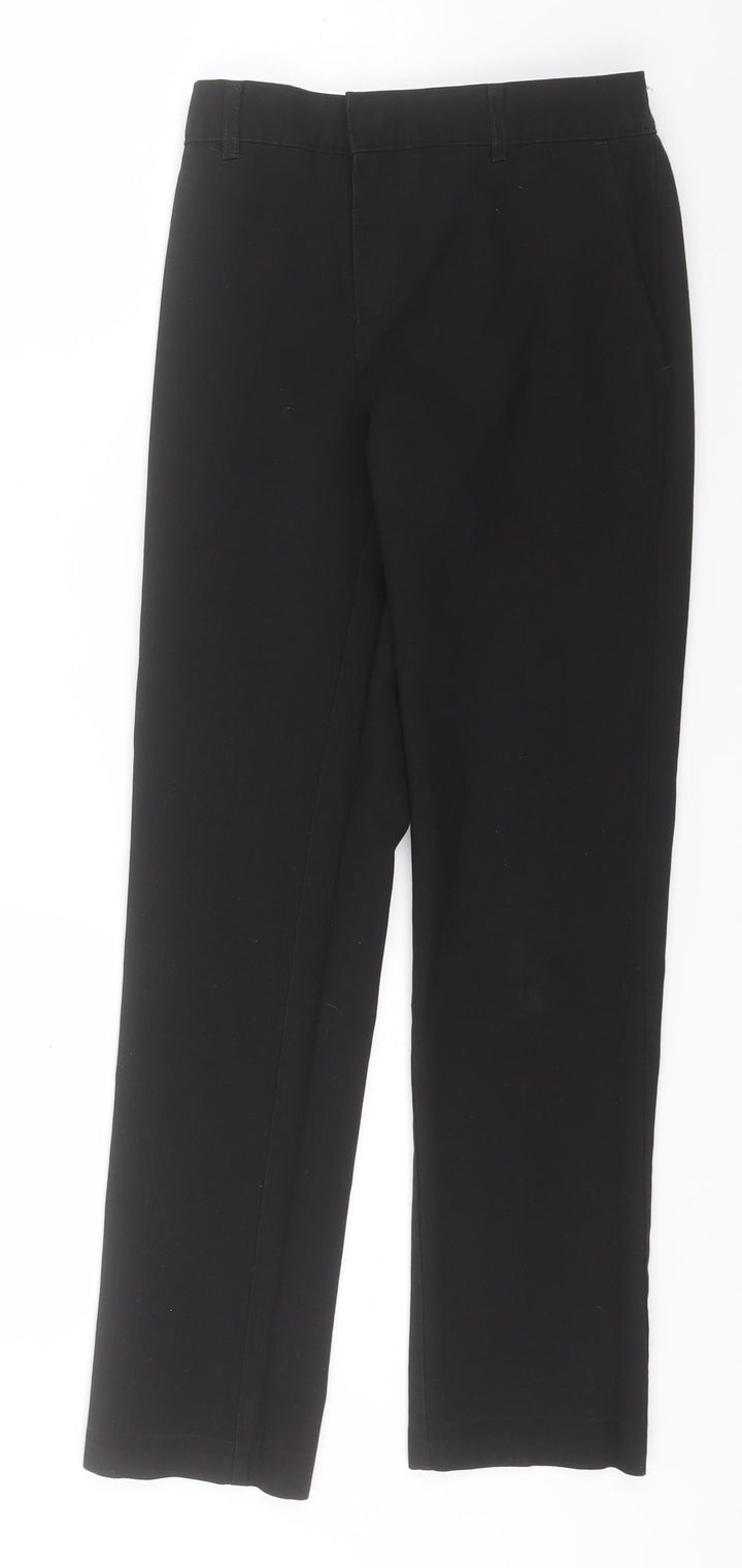 Marks and Spencer Boys Black  Polyester Dress Pants Trousers Size 11-12 Years  Regular  - School