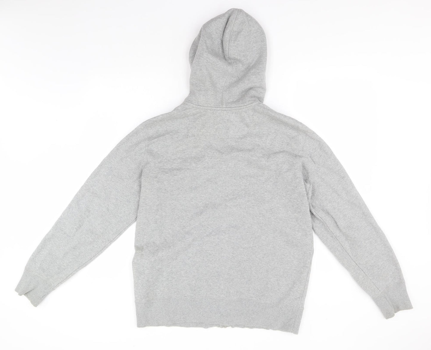 Nike Womens Grey Crew Neck  Cotton Full Zip Jumper Size M