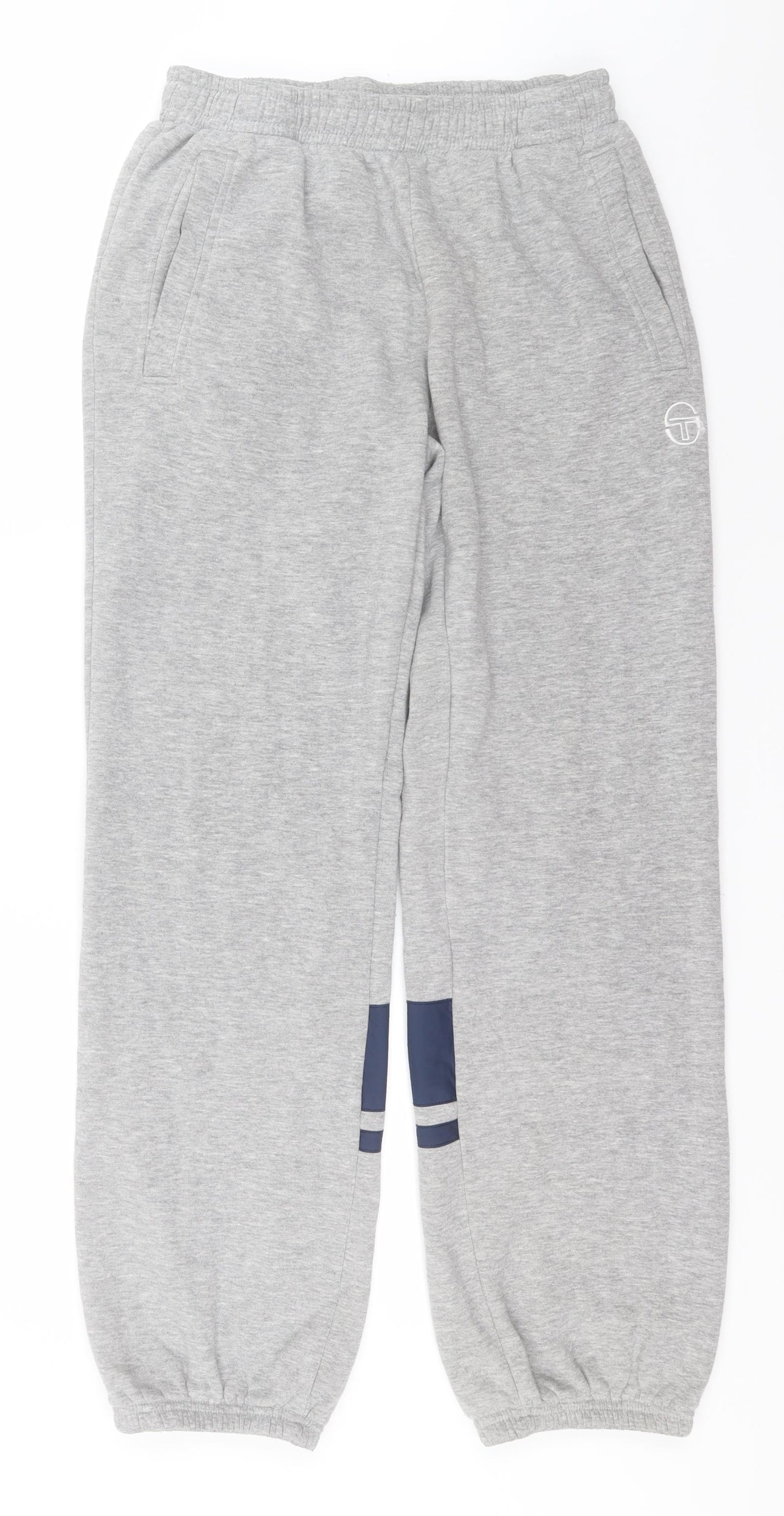Sergio Tacchini Womens Grey  Polyester Sweatpants Trousers Size M L30 in Regular