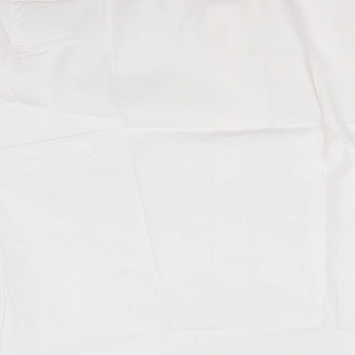westex Mens White  Polyester  Button-Up  Collared
