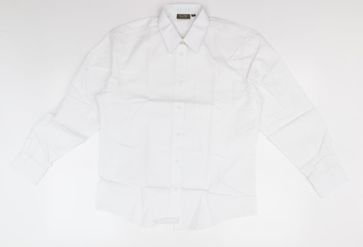 Sheldon Boys White   Basic Button-Up  Collared