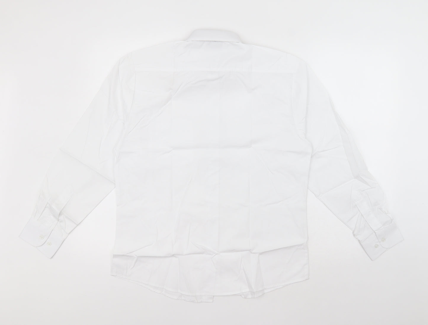 Sheldon Boys White   Basic Button-Up  Collared